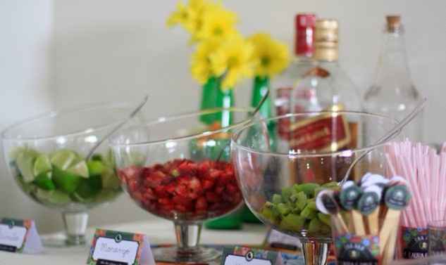 Ingredientes para quem quiser montar seu drink..