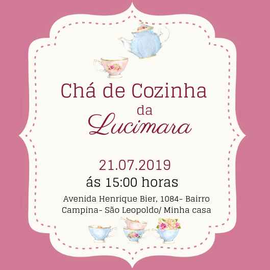 Convite Chá de Panela