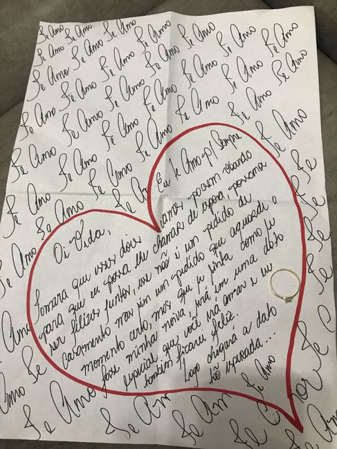 Onde foi o pedido de casamento? - 1