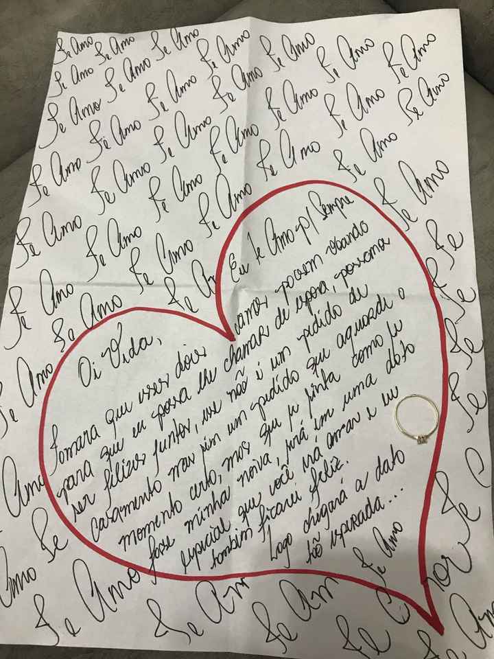 Onde foi o pedido de casamento? - 1