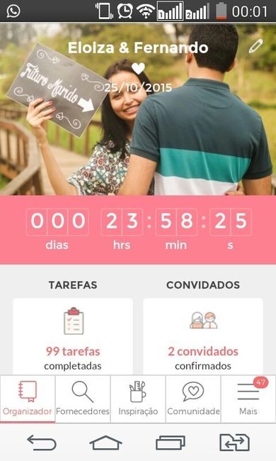 0 dia e 23h00 ? - 1