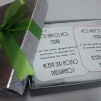 Convite dos padrinhos (caixinhas montadas)