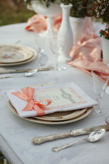 Inspiração casamento salmão pastel - 1