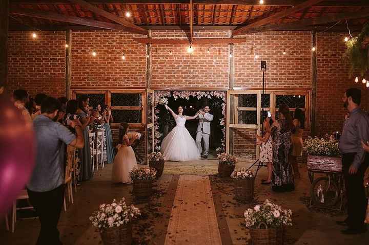 no nosso caso a cerimonia vai ser na igreja