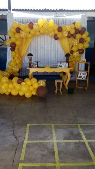 a mesa do bolo