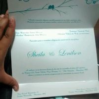 Convite de casamento azul tiffany - 2