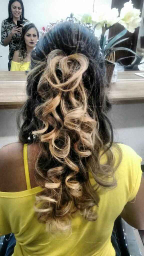 Teste penteado e make - 1