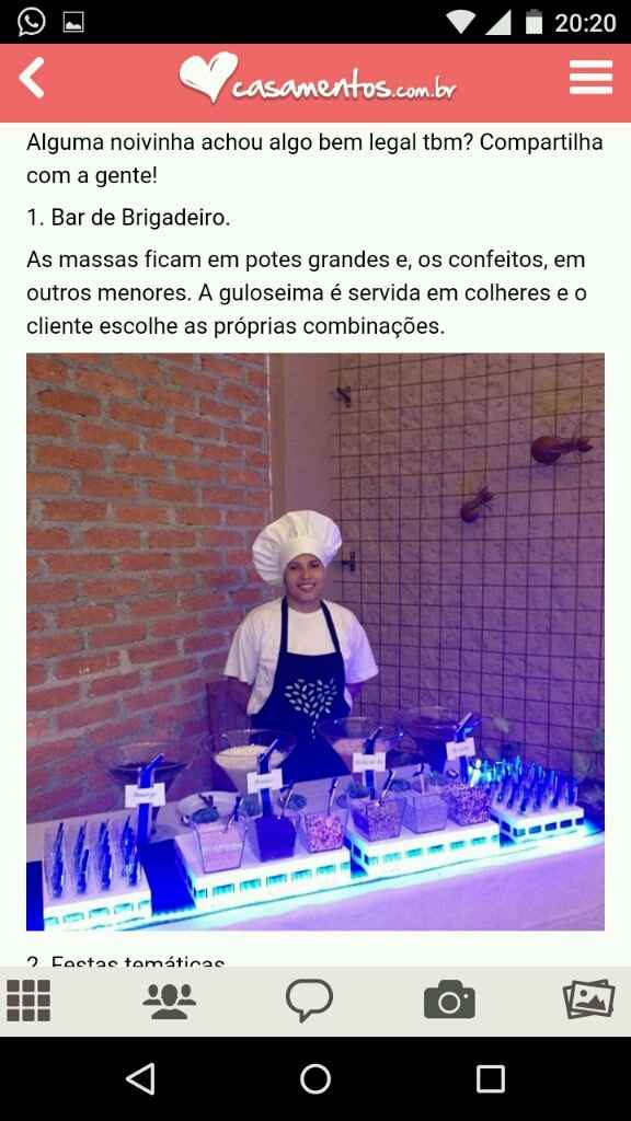 Bar de brigadeiro - 1