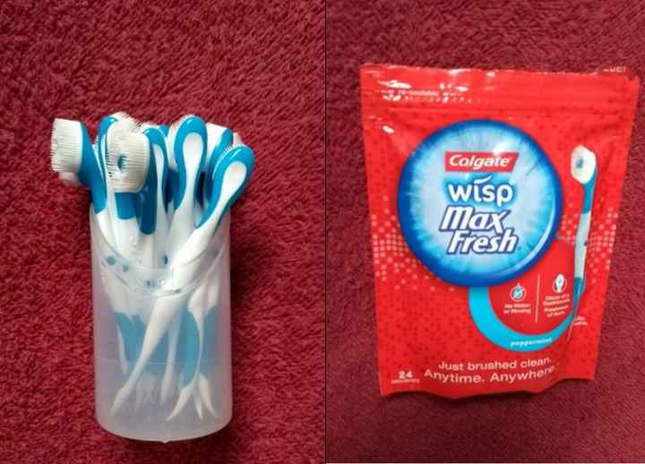 Escova de dente descartável