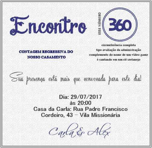 Convite Encontro 360