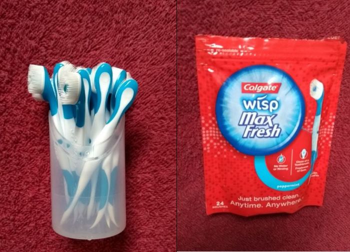 Escova de dente descartável
