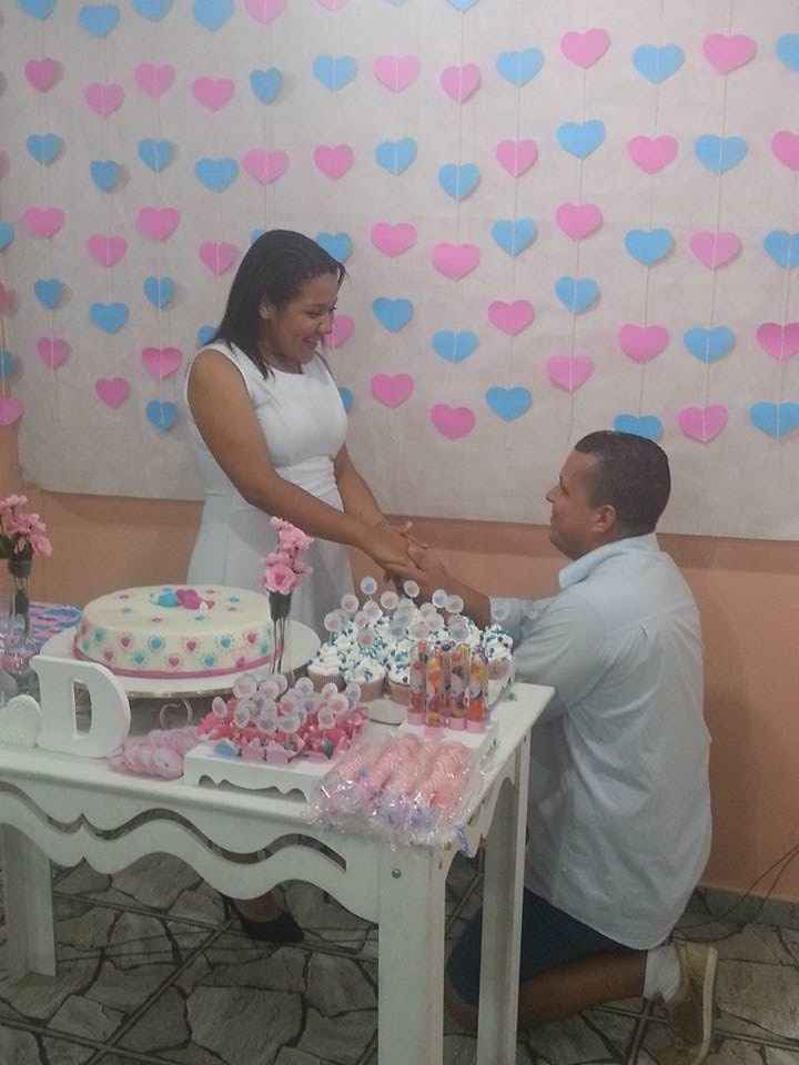 O pedido: foi de joelho sim! haha