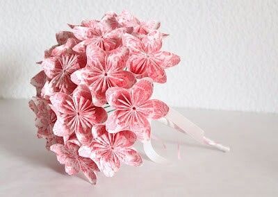 Buquês em origami - 4