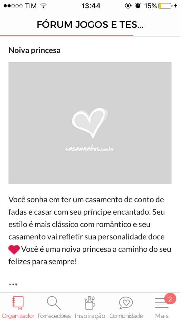 Noiva princesa ou guerreira? - 1