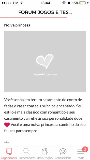 Noiva princesa ou guerreira? - 1