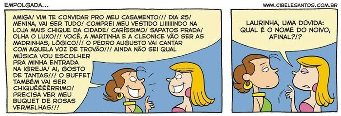 Ser noiva é...