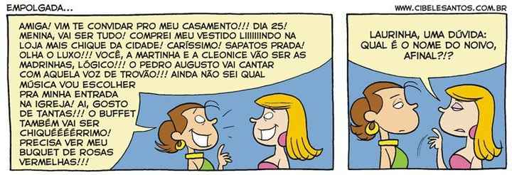 Ser noiva é...