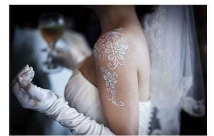 noivas usando henna