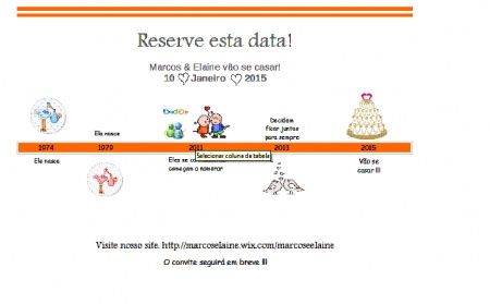 Nosso "Save the Date"