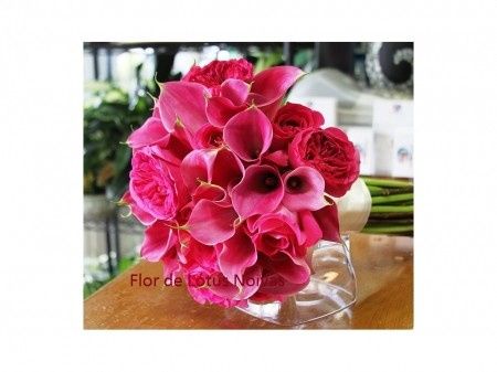 bouquet rosa de callas