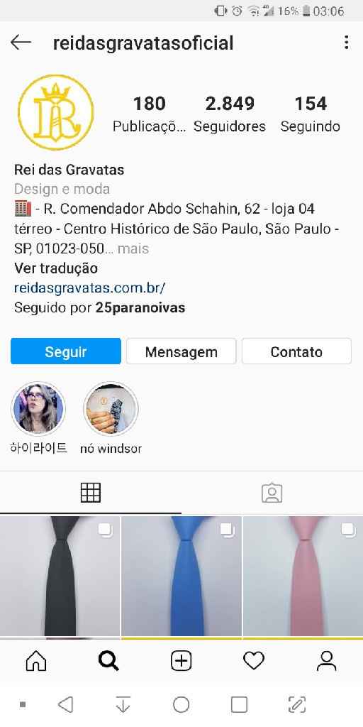 Indicação de fornecedores de gravatas para padrinhos? - 2
