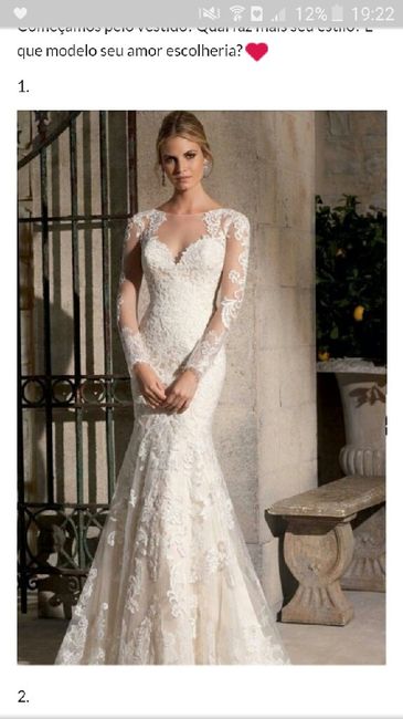 Meu noivo me imagina com esse look de noiva - 1