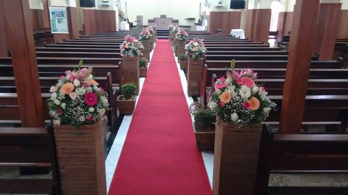 A entrada será assim, mas as flores como na outra imagem