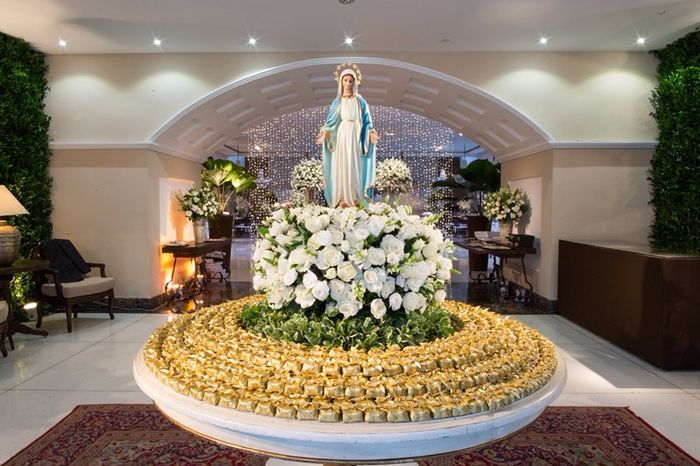 Mesa de bem casados com Nossa Senhora Aparecida
