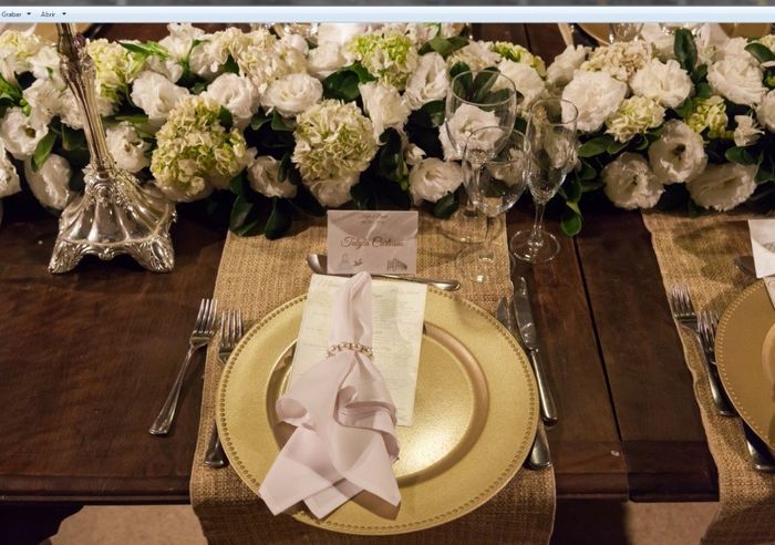 Detalhe da mesa da família