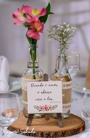 Centro de mesa diy . 1