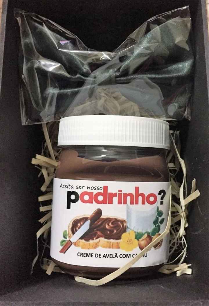 caixa de presentes para madrinhas e padrinhos - 1