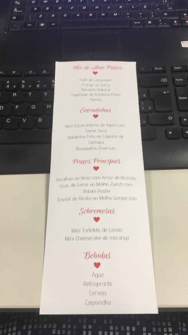 Cardápio