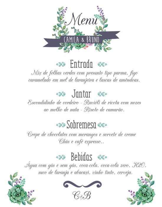 Menu: Colocar ou Não ?!! - 1