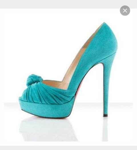 Sapatos para para o wedding day.rosa ou azul tiffany? - 3