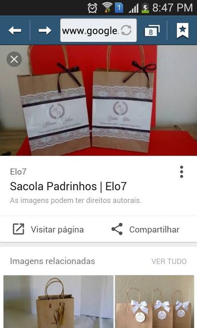 Minhas sacolinhas para os padrinhos - 2