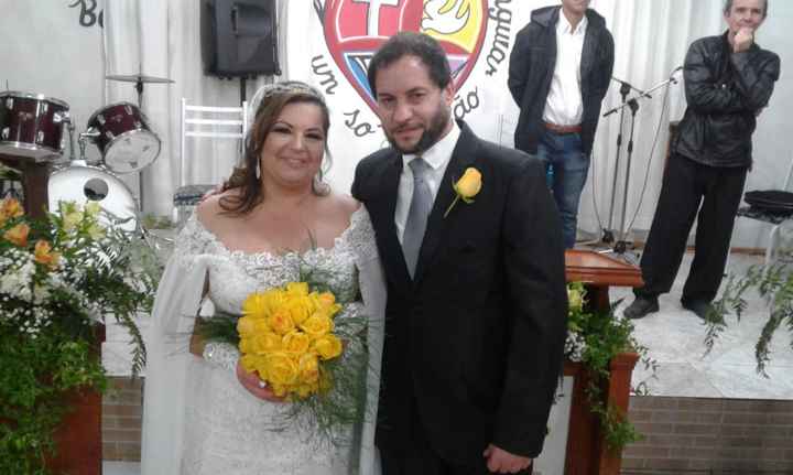 Felicidade dos noivos!