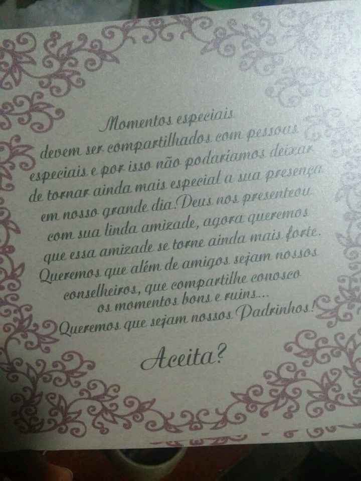 Meu convite dos padrinhos - 1