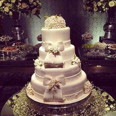 Topo de bolo de flores
