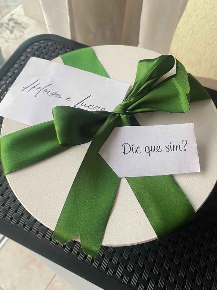 Ideias finalmente saindo do papel, os convites dos padrinhos 💚 - 1