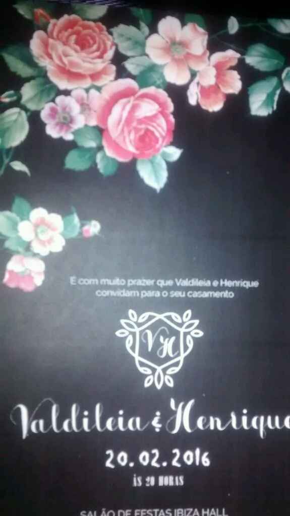 Convite preto e dourado - 3