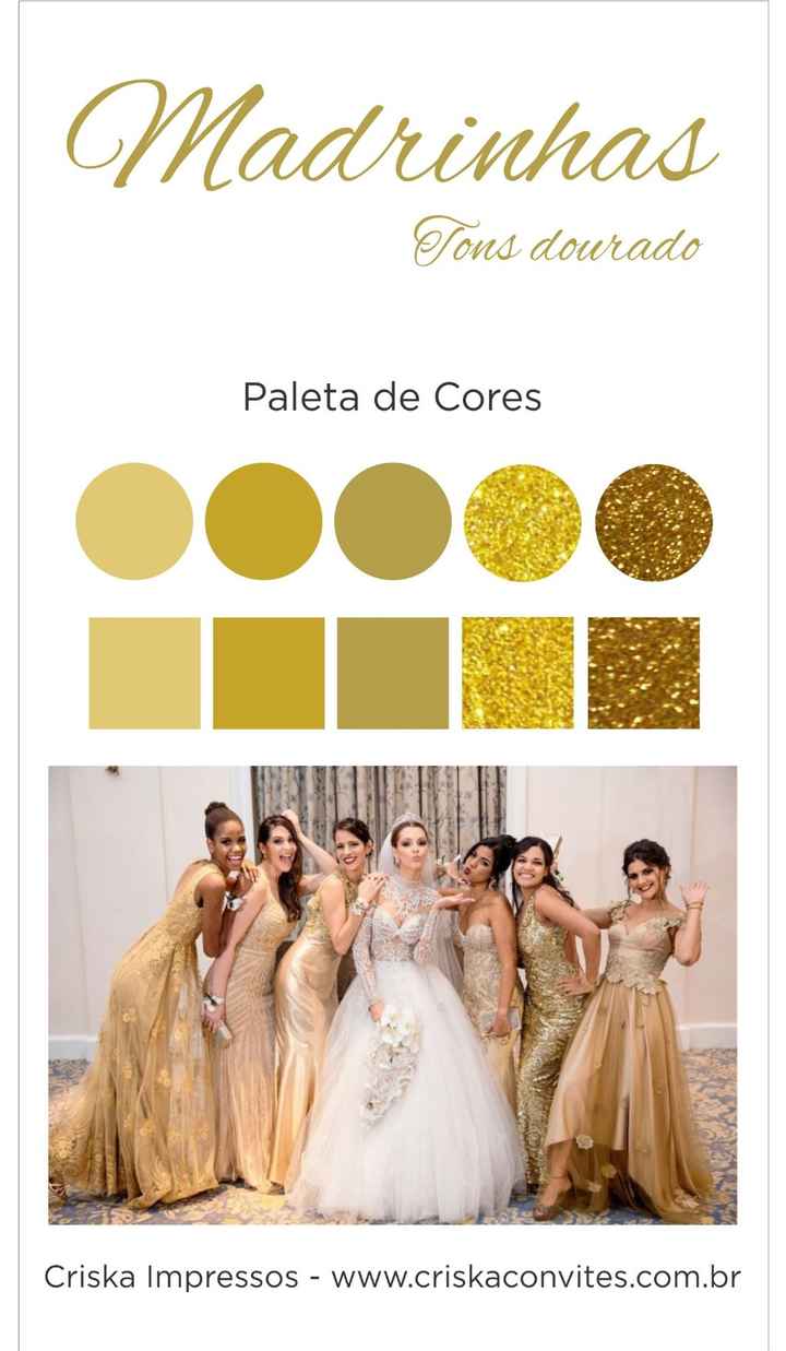 Cor do vestido das madrinhas - 1