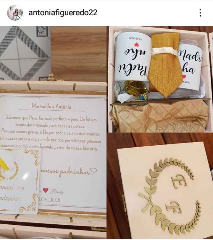 Inspiração para caixa de padrinhos - 2
