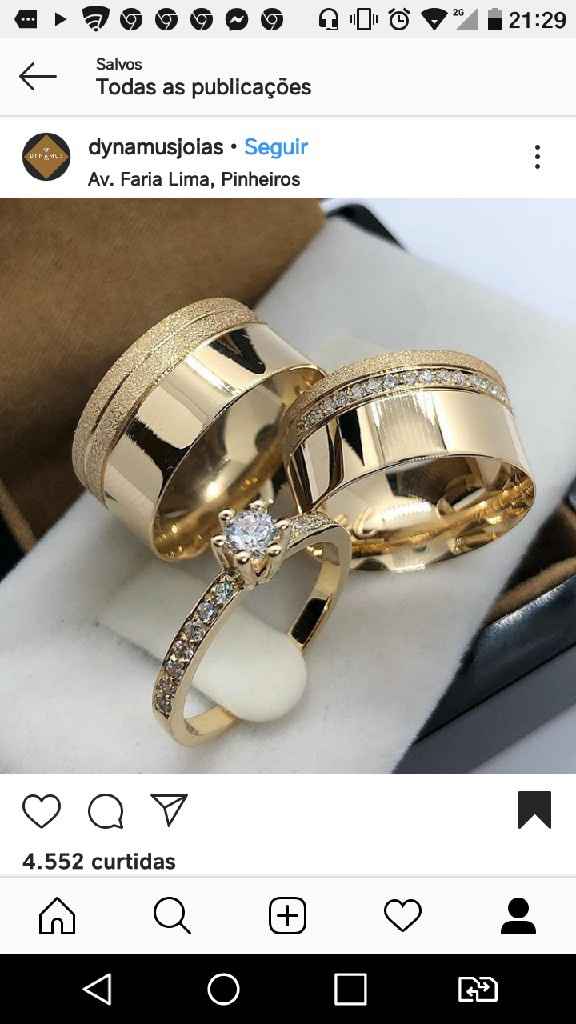 Quanto você pagaria por estas... alianças? - 1