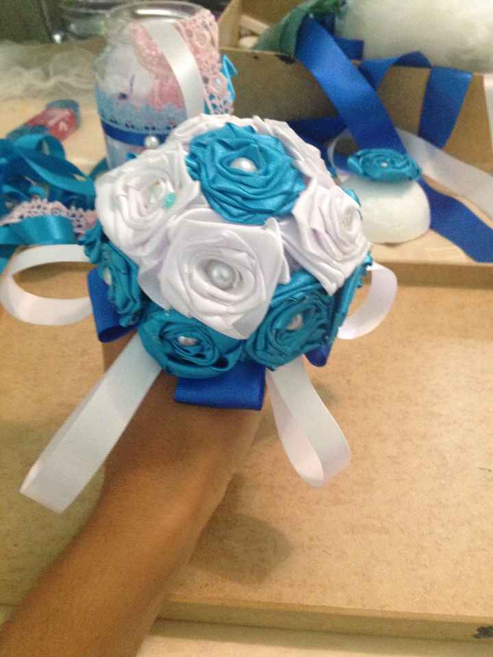 Mini buquê para madrinhas #diy - 5