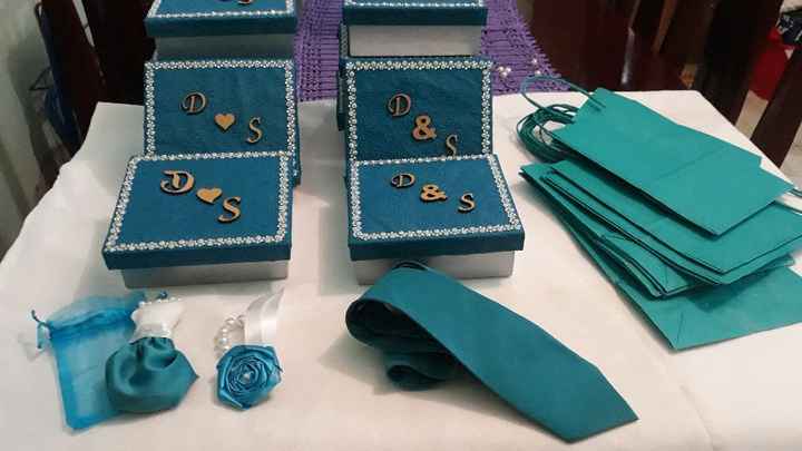 Caixa dos padrinhos finalizada!!💙💙 - 1