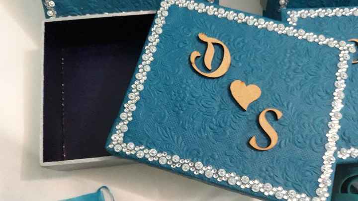 Caixa dos padrinhos finalizada!!💙💙 - 4