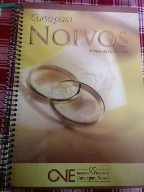 Comecei um curso para noivos! 1