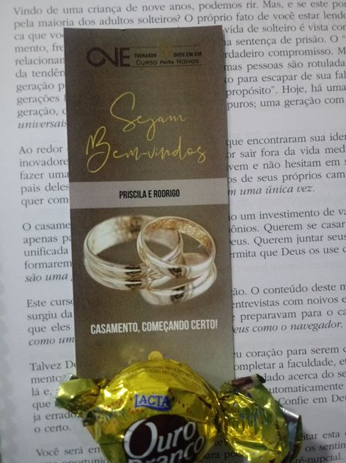 Comecei um curso para noivos! 2