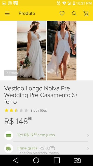 Vestido Pré - Wedding - 1