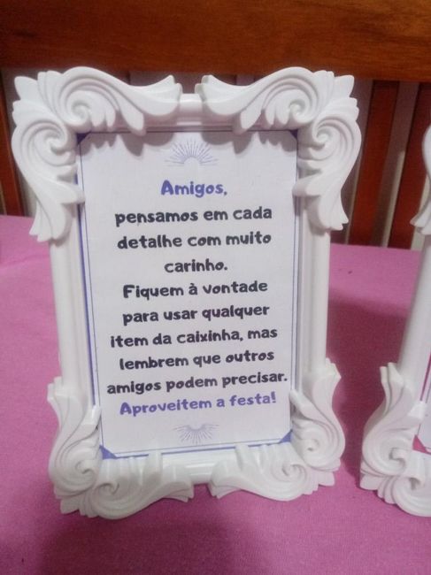 Recadinho sutil para o kit masculino